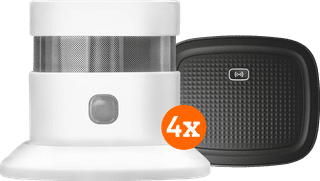 KlikAanKlikUit Smoke Detector ZSDR-850 (3 years) 4-Pack + Smart Bridge