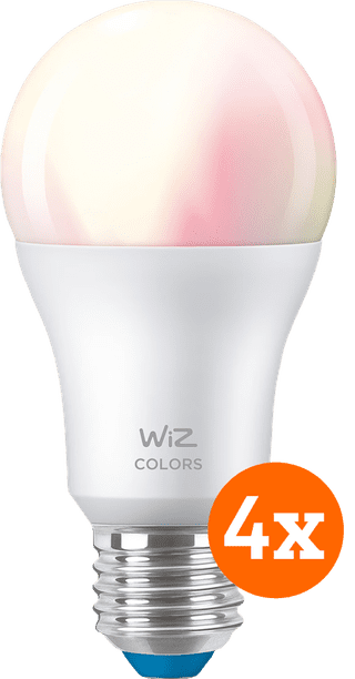 WiZ Smart Light 4-pack - Colored and White Light - E27