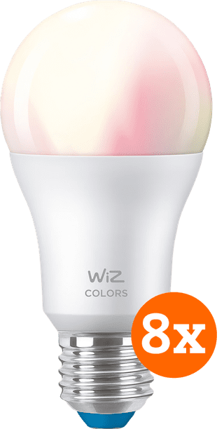 WiZ Smart Light 8-pack - Colored and White Light - E27