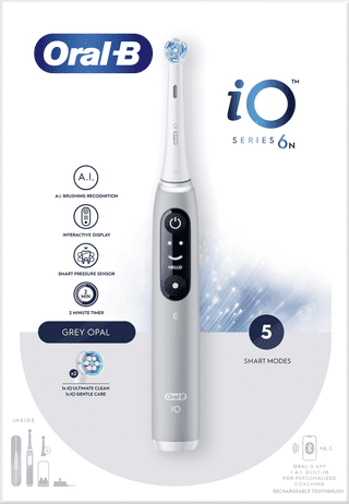 Oral-B iO Series 6N Grijs + extra iO Gentle Care opzetborstel