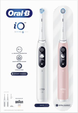 Oral-B iO Series 6N Duo Pack Wit + Roze