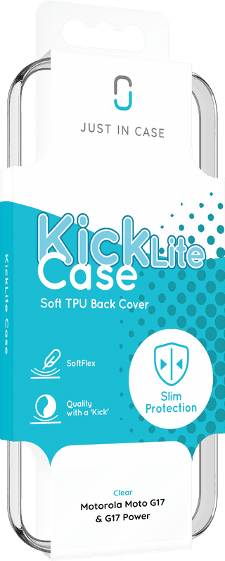Just in Case Soft Design Motorola Moto G17 / G17 Power Back Cover Transparant