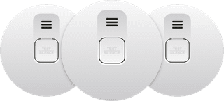 Elro Blue Line CBFS58R Linkable Smoke Detector 3-pack (10 years)