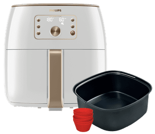 Philips Airfryer XXL Smart Sensing Premium Wit HD9870/20 + Bakvorm