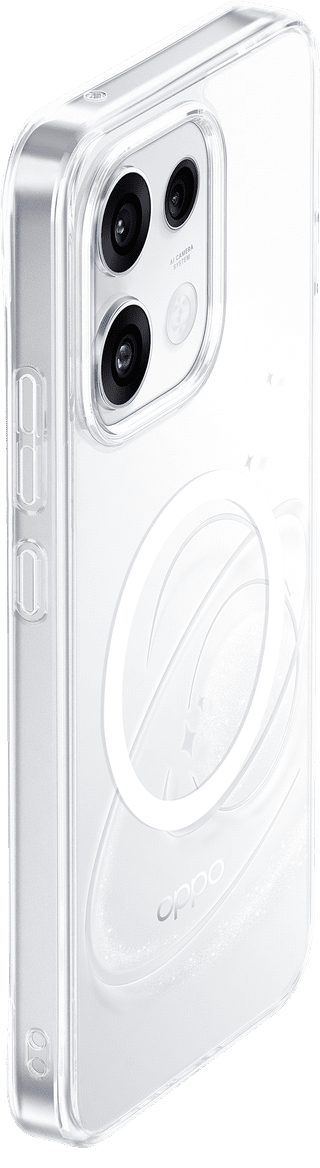 OPPO Reno16 F Back Cover met Magneet Transparant