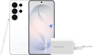 Samsung Galaxy S26 Ultra 512GB Wit 5G + BlueBuilt Oplader 65 Watt Wit