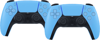 Sony PlayStation 5 DualSense Wireless Controller Starlight Blue Duo Pack