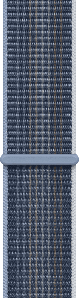 Apple Watch 44/45/46 mm Nylon Sport Loop Horlogeband Storm Blue