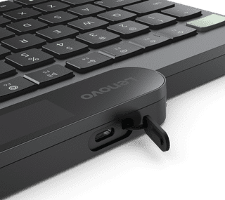 Lenovo 800 Self-Charging Bluetooth Keyboard QWERTY Black