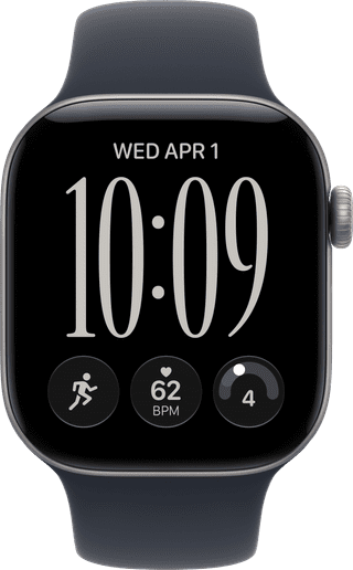 Apple Watch Series 12 Cellular 42mm Grijs Sportband S/M