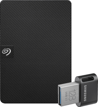 Seagate Expansion Portable 5TB + Samsung Fit Plus USB 128GB
