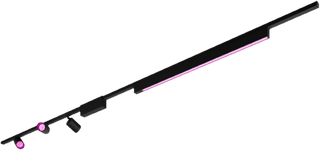 Philips Hue Perifo Rail Lighting Ceiling - 3 Spot Lights + Light Bar - White and Color - Black