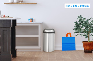 Brabantia Touch Bin 60 Liter Rvs Fingerprint Proof