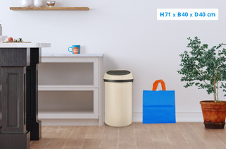 Brabantia Touch Bin 60 Liter Soft Beige