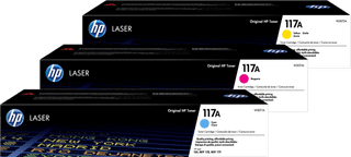 HP 117A Toner Cartridge Colors 3-pack