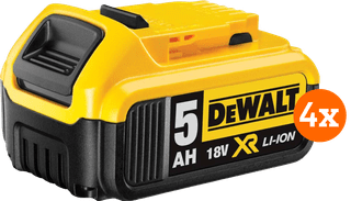 DeWalt DCB184-XJ 18V 5,0 Ah Accu 4-pack
