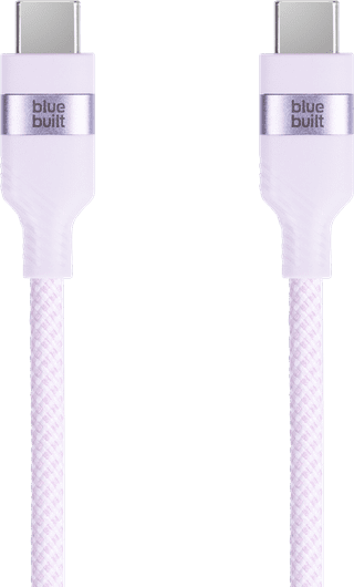 BlueBuilt Usb C naar Usb C Kabel 1,5m Nylon Roze