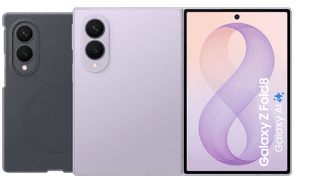 Samsung Galaxy Z Fold 8 256GB Lilac 5G + Silicone Back Cover with Magnet Black