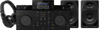 Alpha Theta XDJ-AN + Pioneer DJ DM-40D-BT + Pioneer DJ HDJ-X7