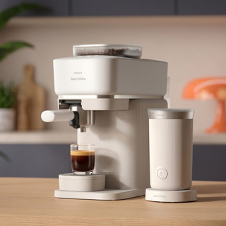Philips Baristina BAR308/00 Wit + Melkopschuimer