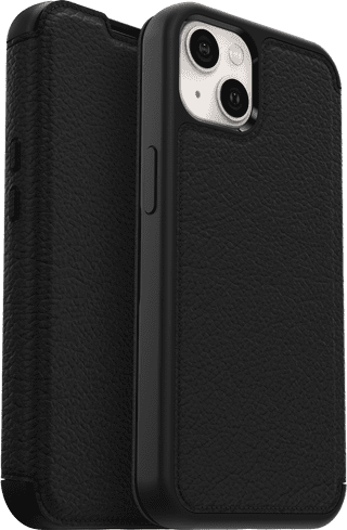 OtterBox Strada Apple iPhone 13 Book Case Leer Zwart