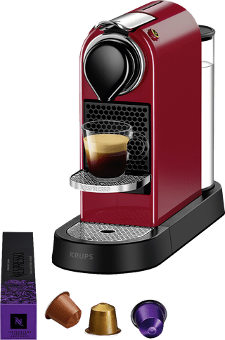 Krups Nespresso Citiz XN7415 Kersenrood