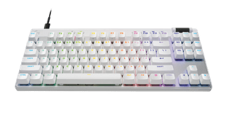 Logitech G Pro X TKL Rapid Gaming Keyboard White QWERTY