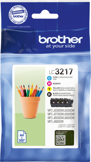 Brother LC3217 Cartridge 4-Pack