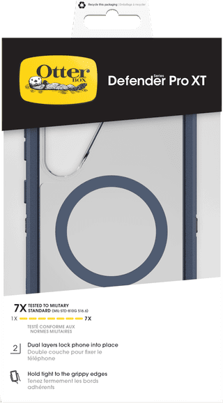 OtterBox Defender Samsung Galaxy S26 Plus Back Cover met Magneet Transparant Blauwe Rand