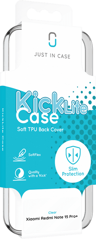 Just in Case Soft Design Xiaomi Redmi Note 15 Pro+ 5G Back Cover Transparant