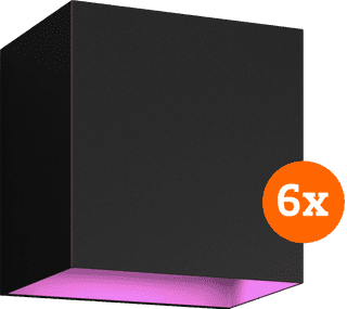 Philips Hue Resonate Downward White and Color - Black 6-pack