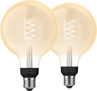 Philips Hue Filament Light White Globe XL E27 - 2023 - 2-pack