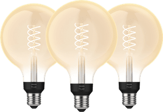Philips Hue Filament Light White Globe XL E27 - 2023 - 3-pack