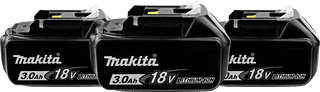 Makita BL1830B LXT 18V 3.0Ah Battery 3-pack