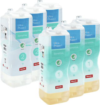 Miele Set UltraPhase Sensitive 1 & 2 (6 flacons) - halfjaarpakket