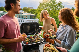 Weber Lumin Zwart met Onderstel