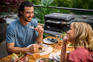Weber Lumin Zwart met Onderstel