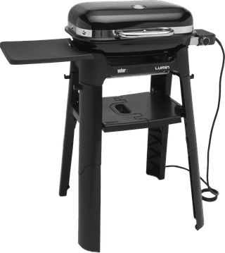 Weber Lumin Zwart met Onderstel
