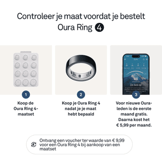 Oura Ring 4 Maat 7 Zwart