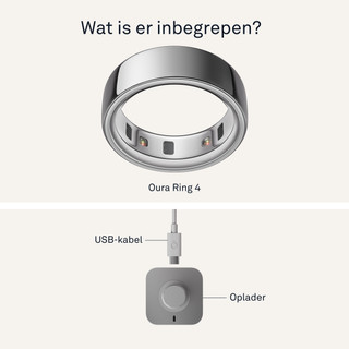 Oura Ring 4 Maat 7 Zilver