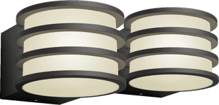 Philips Hue Lucca Wall lamp Outdoors Duo Pack