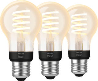 Philips Hue Filament Light White Ambiance Standard E27 3-pack