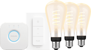 Philips Hue Filament White Ambiance Edison XL 3-Pack Starter Pack