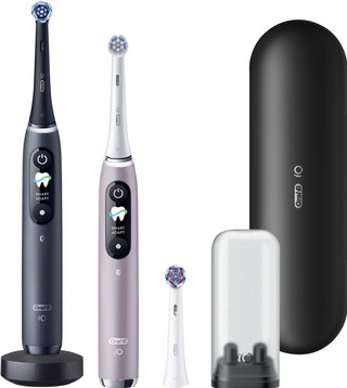 Oral-B iO 9n Rozenkwarts en Onyx Zwart Duo Pack Speciale Editie