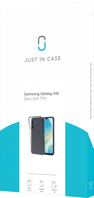 Just in Case Soft Design Samsung Galaxy A16 Back Cover Transparant