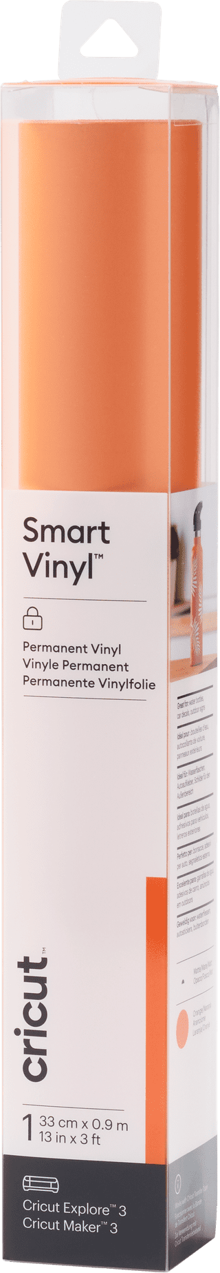 Cricut Smart Vinyl Permanent Orange 33x91cm