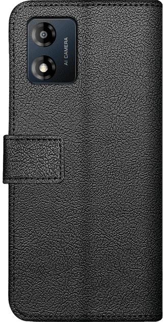 Just in Case Wallet Motorola Moto E13 Book Case Zwart