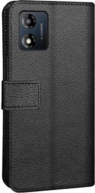Just in Case Wallet Motorola Moto E13 Book Case Zwart