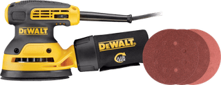 DeWalt DWE6423-QS + Bosch Schuurschijf 125 mm K80, K120, K240 (25x)