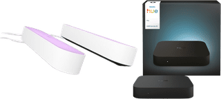 Philips Hue Play Lichtbalk Wit Duo Pack + HDMI Sync Box 4K